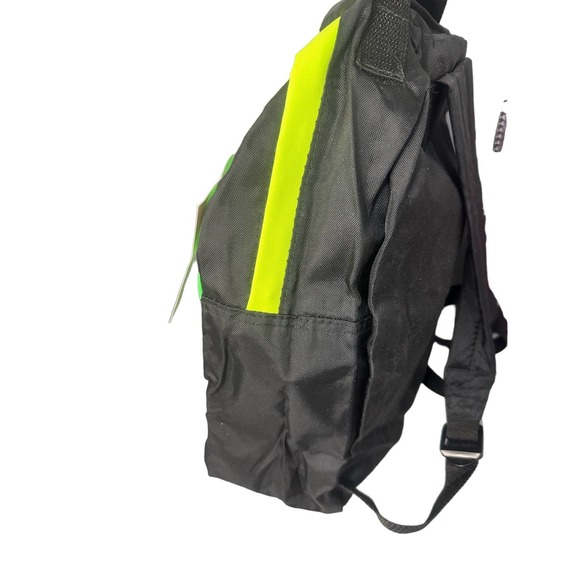 Vintage NWT Trendy Backpack, Neon Green Abstract from the 90's Y2K Millennial - Picture 4 of 9